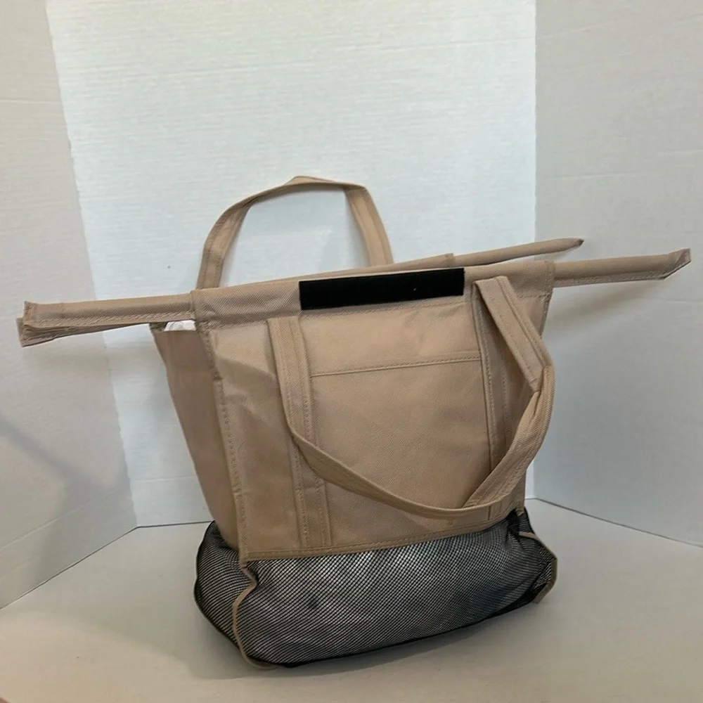 LOTUS Trolley Bag in Tan and Black